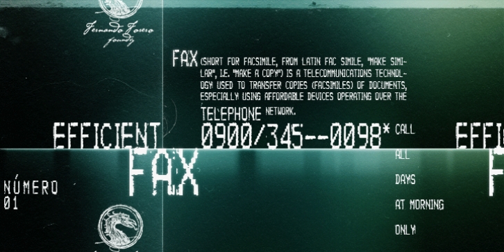 Efficient Fax font preview