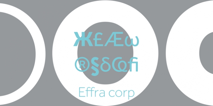 Effra Corp font preview