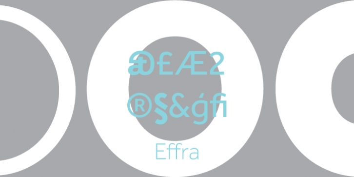 Effra font preview