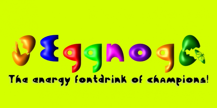 Eggnog font preview