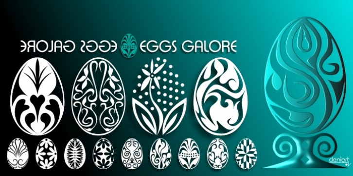 Eggs Galore font preview