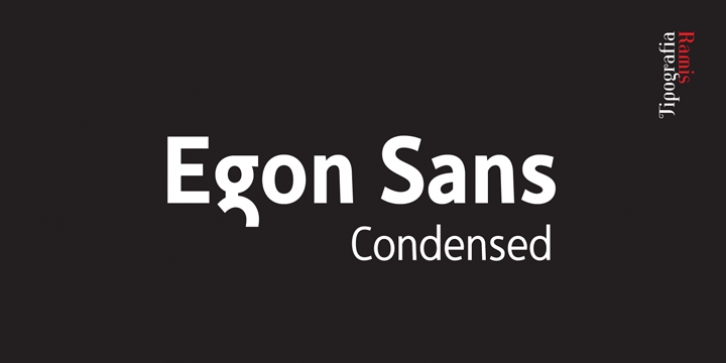 Egon Sans Condensed font preview