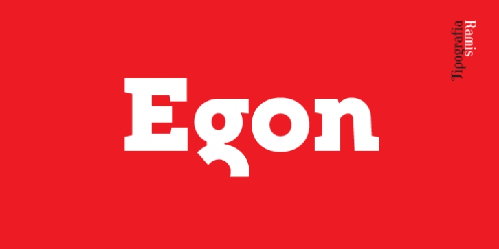 Egon font preview