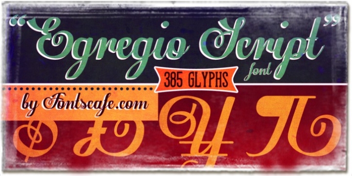 Egregio Script font preview