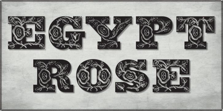 Egypt Rose font preview