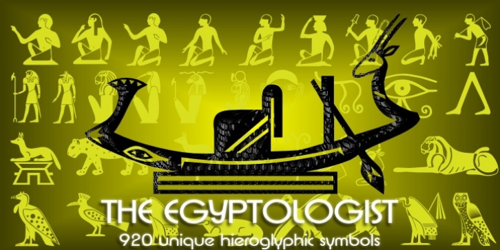 Egyptian Hieroglyphics - The Egyptologist font preview