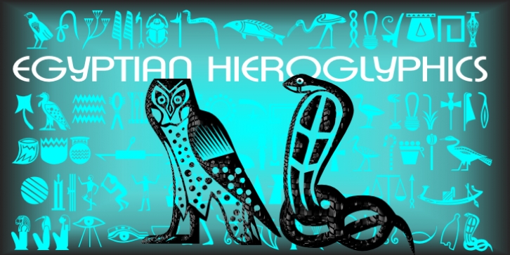 Egyptian Hieroglyphics Basic font preview