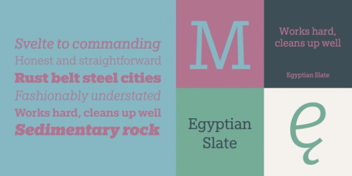 Egyptian Slate font preview