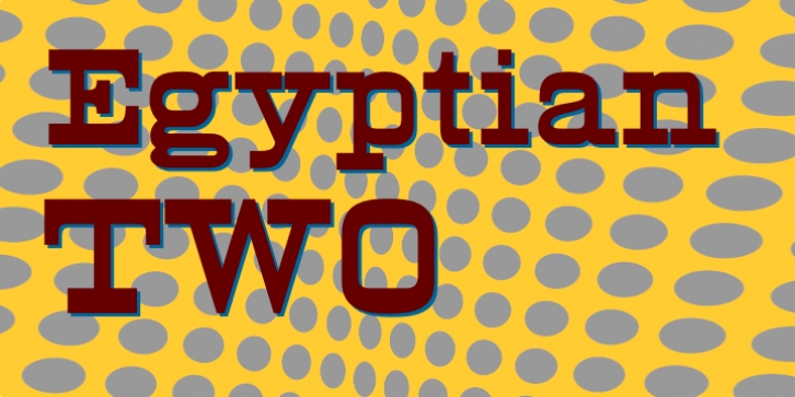 EgyptianTwo font preview