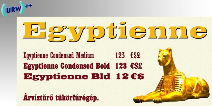 Egyptienne font preview