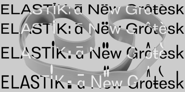 Elastik font preview