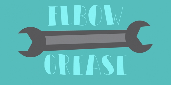 Elbow Grease font preview