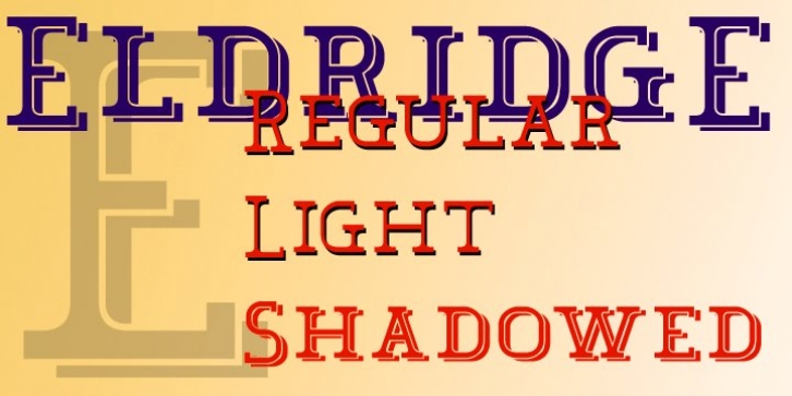 Eldridge font preview