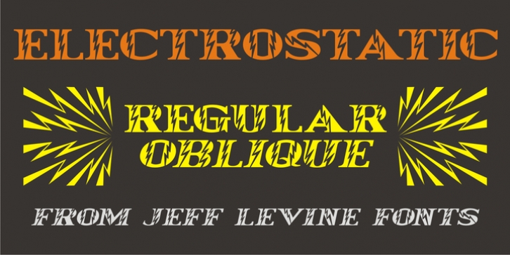 Electrostatic JNL font preview