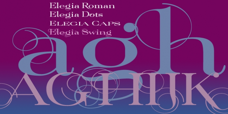 Elegia font preview