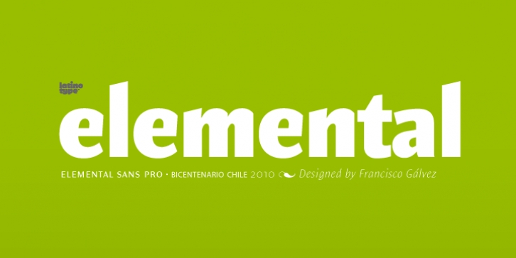 Elemental Sans Pro font preview