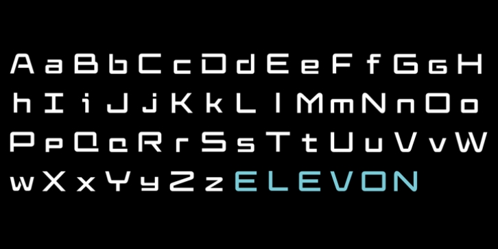 Elevon Corp font preview