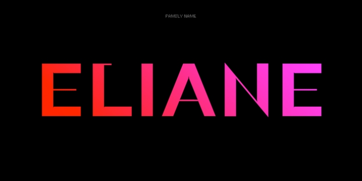 Eliane font preview