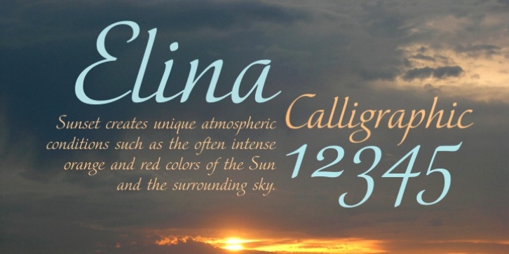 Elina font preview