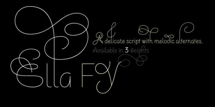 Ella FY font preview