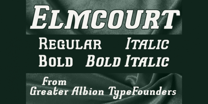 Elmcourt font preview