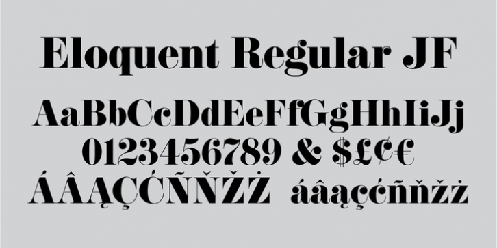Eloquent JF Pro font preview
