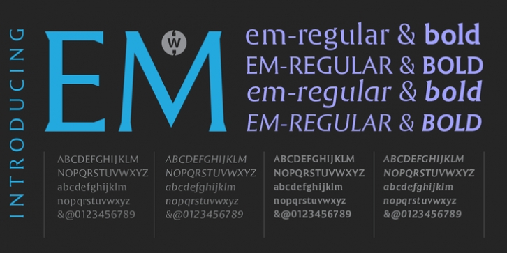 EM font preview