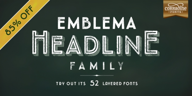 Emblema Headline font preview