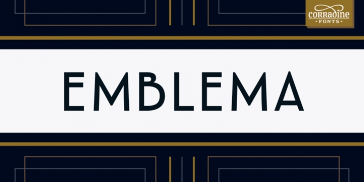 Emblema font preview