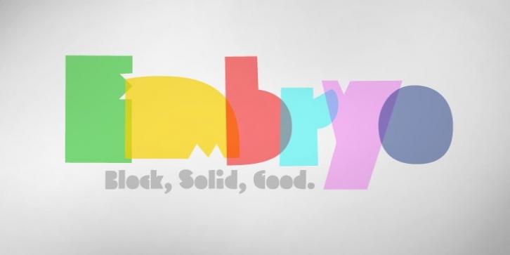 Embryo font preview