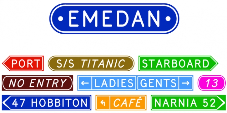 Emedan font preview