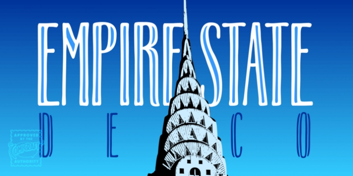 Empire State Deco font preview