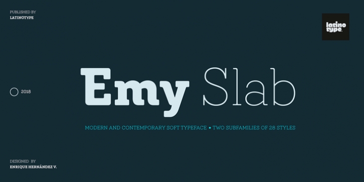 Emy Slab font preview