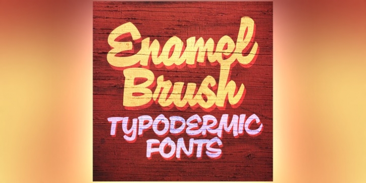 Enamel Brush font preview