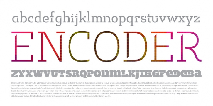 Encoder font preview