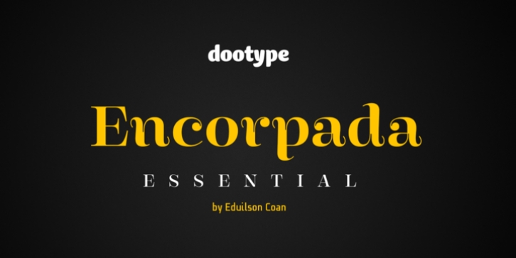 Encorpada Essential font preview