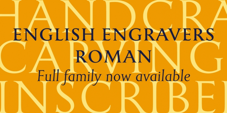 English Engravers Roman font preview