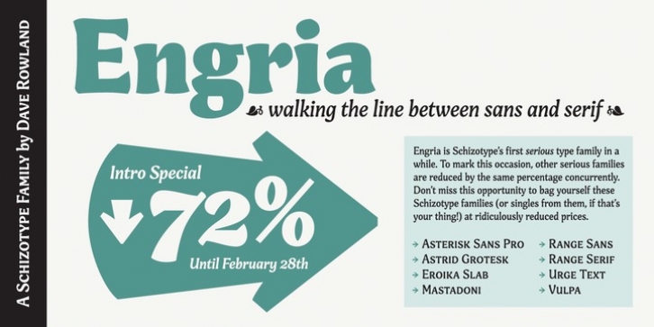 Engria font preview