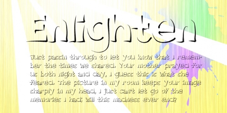 Enlighten font preview