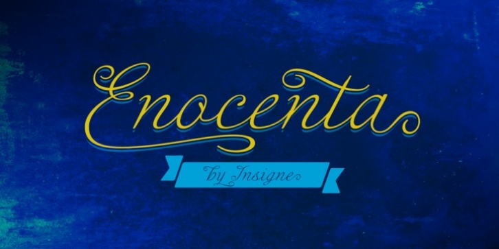 Enocenta font preview