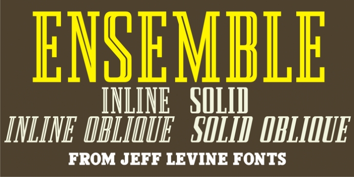 Ensemble Inline JNL font preview