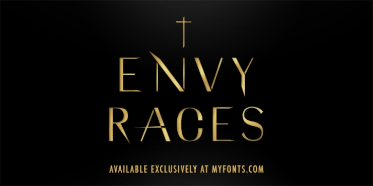 Envy Races Gold font preview