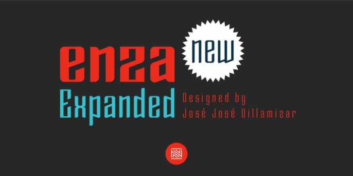 Enza Expanded font preview