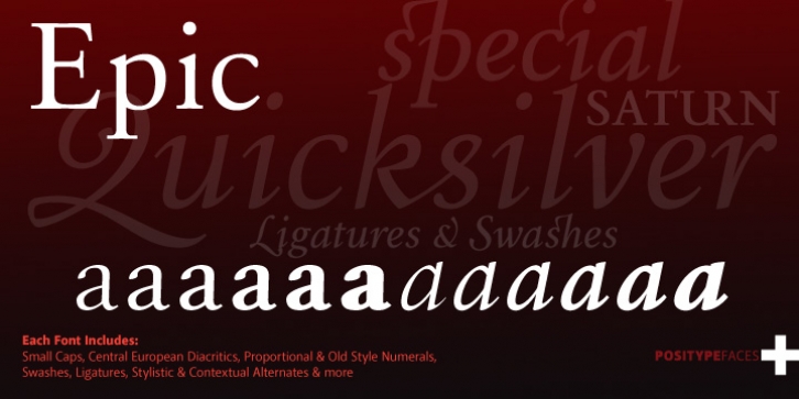 Epic font preview