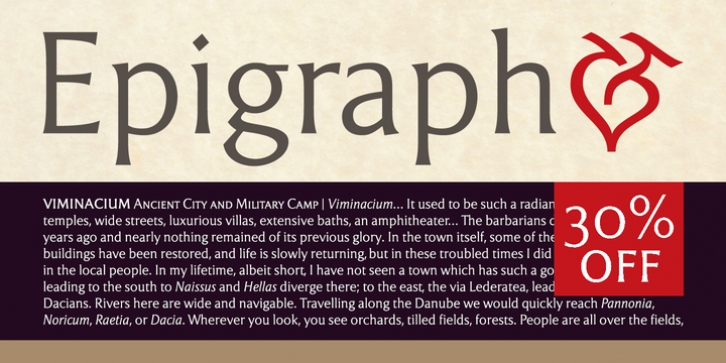 Epigraph font preview