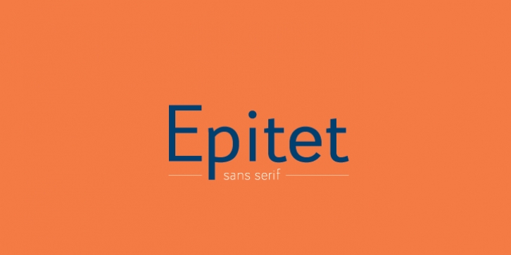 Epitet font preview