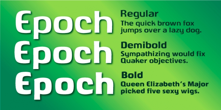 Epoch font preview