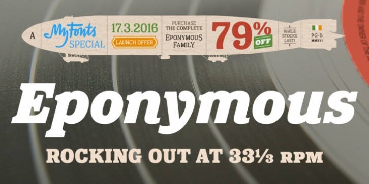 Eponymous font preview