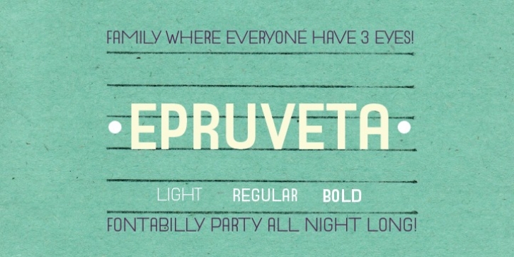 Epruveta font preview