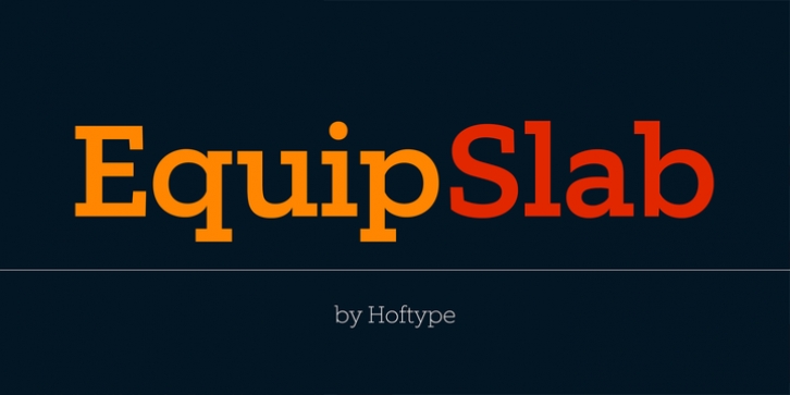 Equip Slab font preview